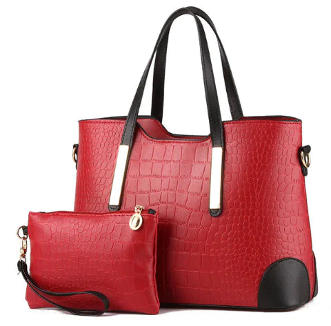 Color Block Shoulder Bag, Tote and Crossbody Bag