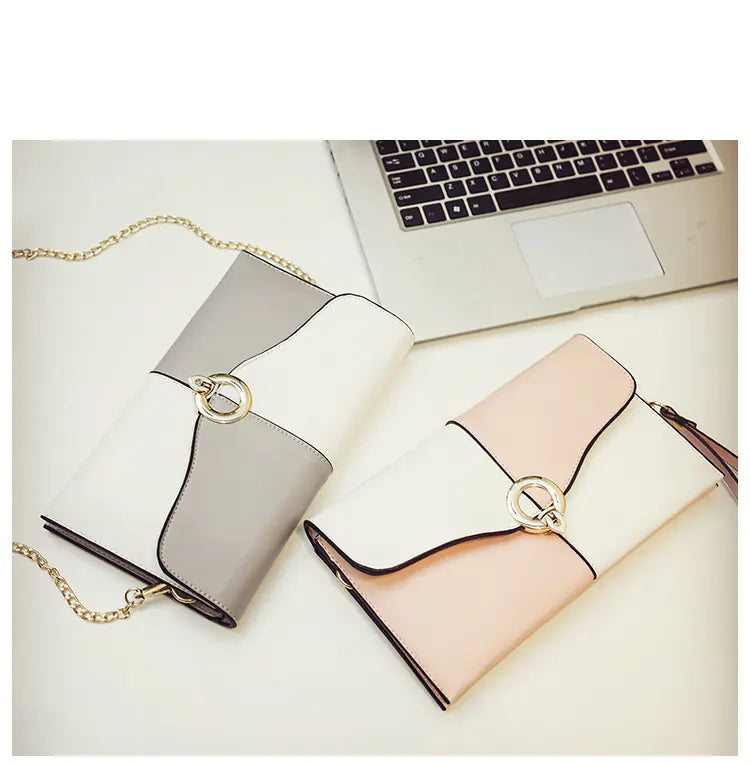 Women's Color-Block Shoulder and Crossbody Bag