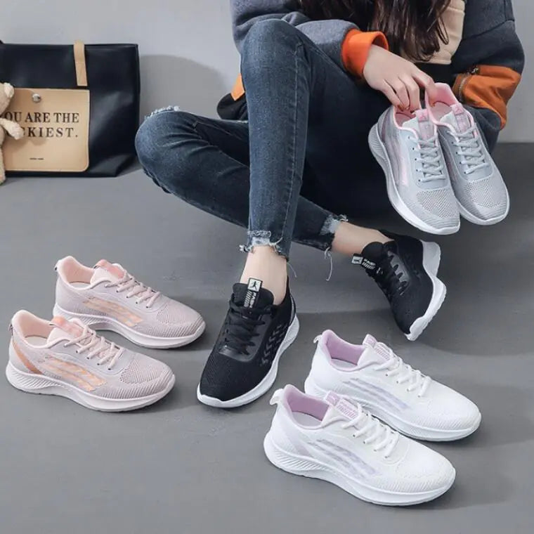 Women's Lightweight Breathable Sports Shoes for Travel