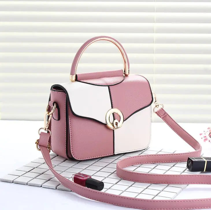 Women's Color-Block Shoulder and Crossbody Bag