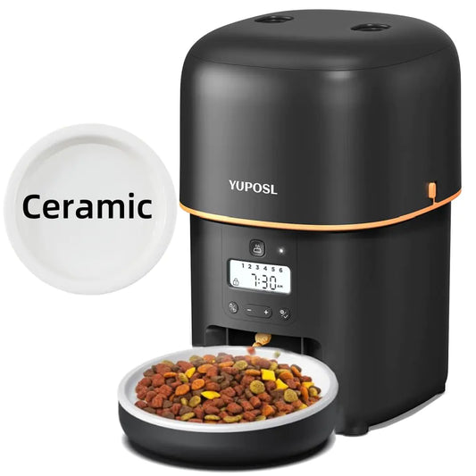 Automatic Cat Feeders - Cat Food Dispenser Easy to Use Timed Automatic with Over 180-day Battery Life 2L/4L Also for Dogs