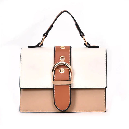 Vintage Color-Block Shoulder and Crossbody Bag
